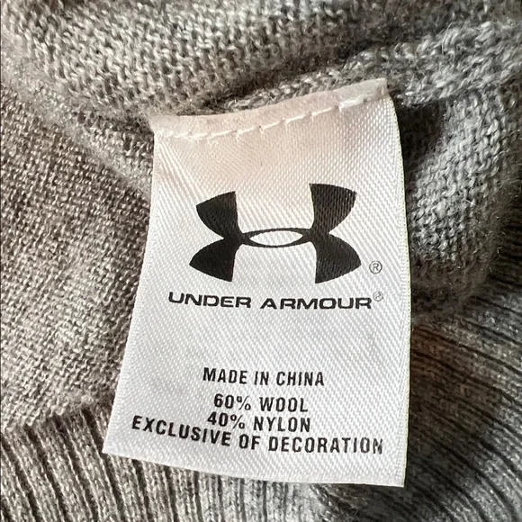 Under Armour Women's Gray Cardigan wool blend - Picture 5 of 8